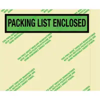 Tape Logic® Environmental "Packing List Enclosed" Envelopes, 4 1/2" x 5 1/2", Green, 1000/Case
