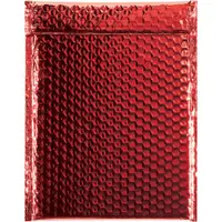 Glamour Bubble Mailers, 9" x 11 1/2", Red, 100/Case