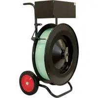 Heavy-Duty Strapping Cart, Black, 1/Each