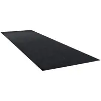 Economy Vinyl Carpet Mats, 3' x 10', Charcoal, 1/Each