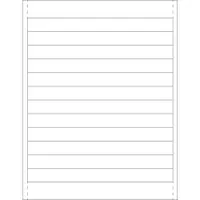 Plastic Label Holder Insert Cards, 3/4" x 8", White, 600/Case