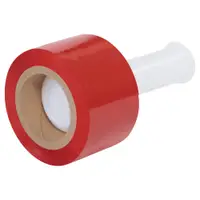 Bundling Stretch Film, 3" x 80 Gauge x 1000', Red, 18/Case