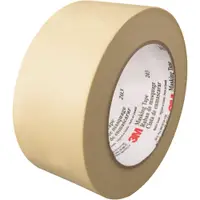 3M™ 203 Masking Tape, 4.7 Mil, 2" x 60 yds., Natural, 24/Case