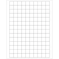 Tape Logic® Rectangular Laser Labels, 3/4" x 3/4", White, 14000/Case