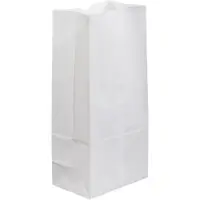 Grocery Bags, 7 3/4" x 4 3/4" x 16", White, 500/Case