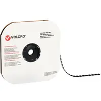 Velcro® Tape, Individual Dots, Loop, 1/2", Black, 1440/Case