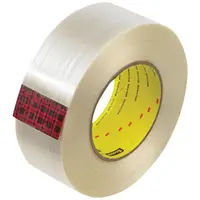 3M™ 890MSR Strapping Tape, 8.0 Mil, 2" x 60 yds., Clear, 24/Case