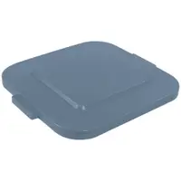 Brute® Square Container Flat Lid, 28 Gallon, 22" x 22" x 2", Gray, 1/Each