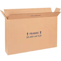 FOL Flat Panel TV Boxes, 28 x 6 x 20", Kraft, 5/Bundle; 120/Skid