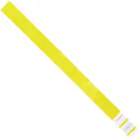 Tyvek® Wristbands, 3/4" x 10", Yellow, 500/Case