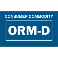 Tape Logic® Labels, "Consumer Commodity ORM-D", 1 3/8" x 2 1/4", Blue/White, 500/Roll