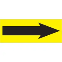 Tape Logic® Labels, "Arrow", 1 1/2" x 4", Fluorescent Yellow, 500/Roll