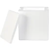 Insulated Foam Containers, 8" x 6" x 9", White, 8/Case