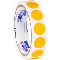 Tape Logic® Removable Labels, 3/4" Circles, Fluorescent Orange, 500 /Roll