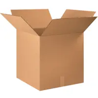 Corrugated Boxes, 23" x 23" x 23", Kraft, 10/Bundle; 150/Skid