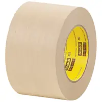 3M™ 232 Masking Tape, 6.3 Mil, 3" x 60 yds., Tan, 12/Case