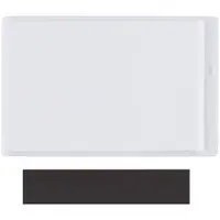 SUPERSCAN® Magnetic Vinyl Envelopes, 5" x 7", Clear, 50/Case