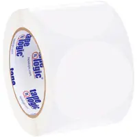 Tape Logic® Inventory Circle Labels, 3", White, 500/Roll