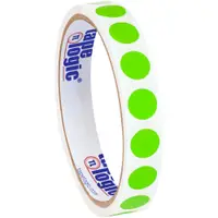 Tape Logic® Inventory Circle Labels, 1/2", Fluorescent Green, 500/Roll