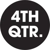Tape Logic® Quarter Labels, "4TH QTR", 2" Circle, Black, 500/Roll