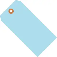 Shipping Tags, 13 Pt., 8" x 4", Light Blue 500/Case