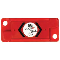 Drop-N-Tell® Resettable Indicator 5G, Red, 25/Case