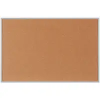 Cork Board with Aluminum Frame, 6' x 4', Brown, 1/Each