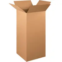Tall Corrugated Boxes, 16" x 16" x 36", Kraft, 10/Bundle; 120/Skid