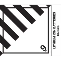 Tape Logic® Labels, "Lithium Ion Batteries", 4" x 4 3/4", Black/White, 500/Roll