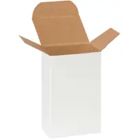 Reverse Tuck Folding Cartons, 2 1/2" x 1 3/4" x 4", White, 500/Case