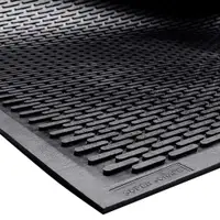 Scraper Entry Mats, 3' x 5', Black, 1/Each