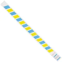 Tyvek® Wristbands, 3/4" x 10", Stripes, Blue/Yellow, 500/Case