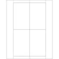 Vinyl Envelope Insert Cards, 3" x 5", White, 200/Case