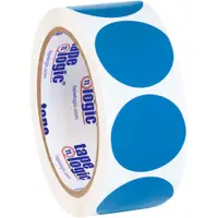 Tape Logic® Inventory Circle Labels, 1 1/2", Light Blue, 500/Roll