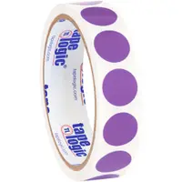 Tape Logic® Inventory Circle Labels, 3/4", Purple, 500/Roll