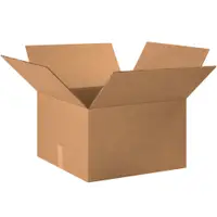 Double Wall Boxes, 20" x 20" x 12", Kraft, 10/Bundle; 90/Skid
