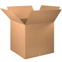 Double Wall Boxes, 30" x 30" x 30", Kraft, 5/Bundle; 75/Skid