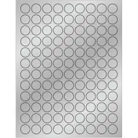 Tape Logic® Foil Circle Laser Labels, 3/4", Silver, 10800/Case