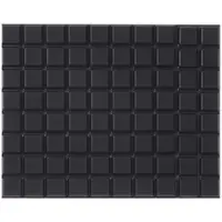 3M™ Bumpon™ Square Protective Tape, 1/2" x 1/8", Black, 3000/Case