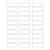 Tape Logic® Rectangle Laser Labels, 2 1/4" x 3/4", White, 3000/Case