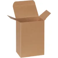 Reverse Tuck Folding Cartons, 4" x 2 1/2" x 6", Kraft, 250/Case