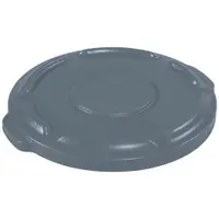 Rubbermaid® Brute® Flat Trash Can Lid, 10 Gallon, 1" x 17", Gray, 1/Each