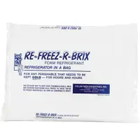 Re-Freez-R-Brix™ Cold Bricks, 11 1/4" x 9 1/4" x 1", White, 12/Case