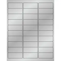 Tape Logic® Foil Rectangle Laser Labels, 2 5/8" x 1", Silver, 3000/Case