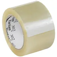 3M™ 302 Carton Sealing Tape, 1.6 Mil, 3" x 110 yds., Clear, 6/Case