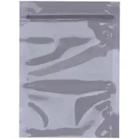 Unprinted Reclosable Static Shielding Bags, 4" x 6", Transparent, 100/Case