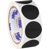 Tape Logic® Inventory Circle Labels, 1 1/2", Black, 500/Roll