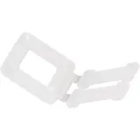 Plastic Buckles Poly Strapping Buckles, 1/2", White, 1000/Case