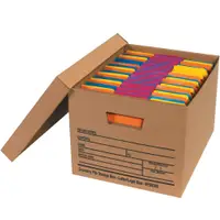 Economy File Storage Boxes, 15" x 12" x 10", Kraft, 12/Case