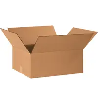 Corrugated Boxes, 22" x 18" x 10", Kraft, 20/Bundle; 140/Skid